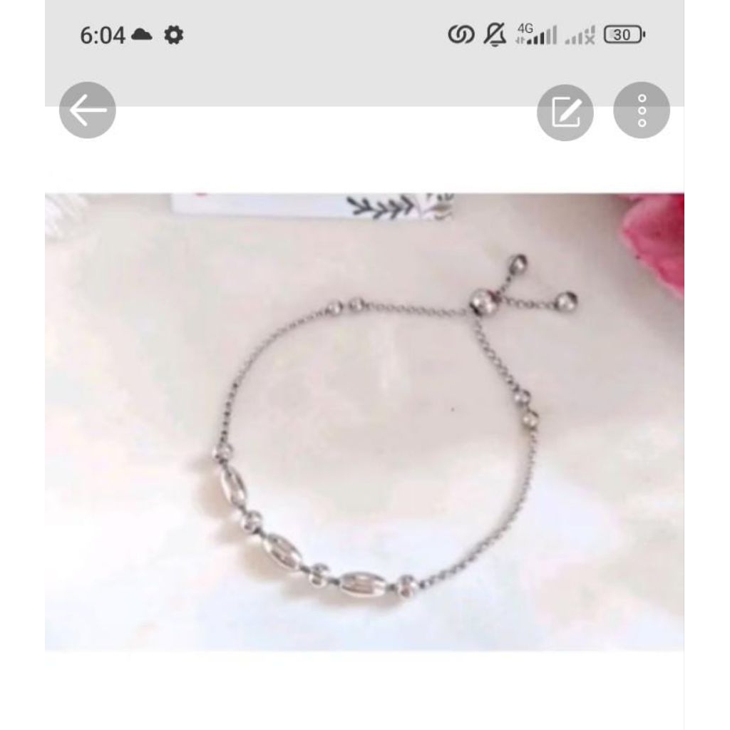 Gelang Serut Wanita Zirkon RUKA Desain Sederhana Elegan