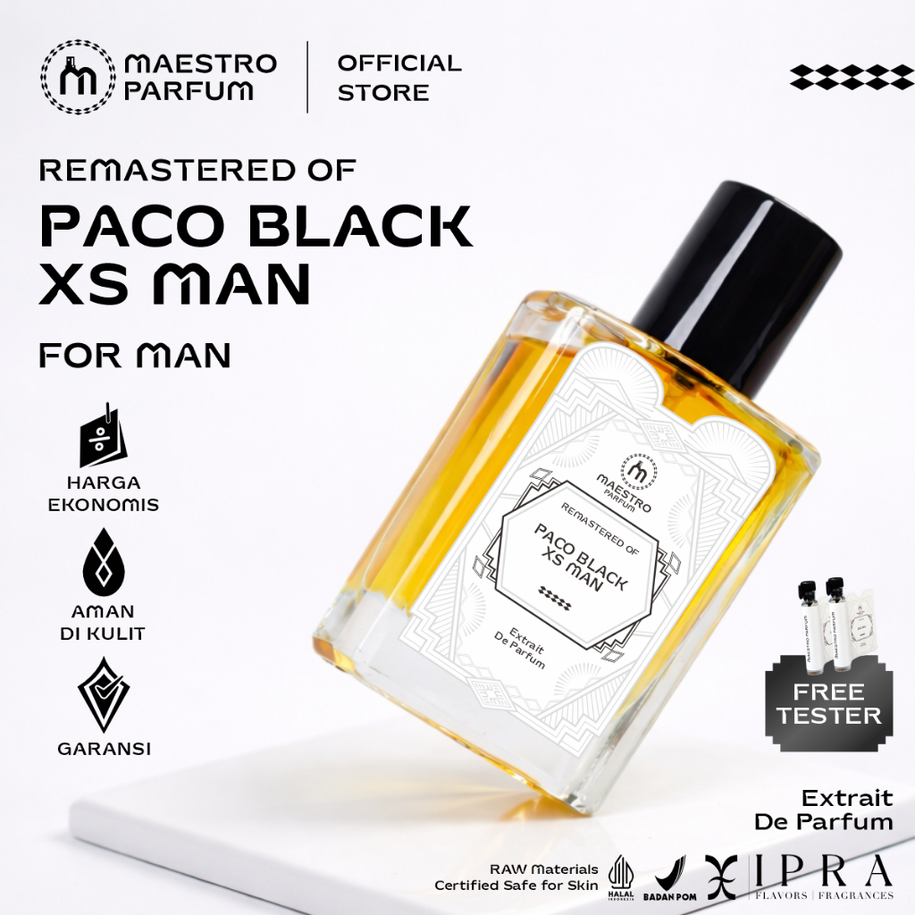 Parfum Pria Black XS Man Parfume Cowok Maestro Parfum