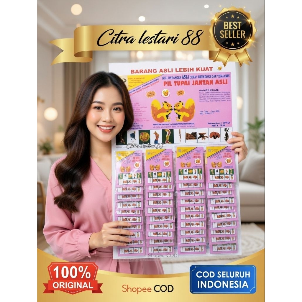 Pil Tupai Jantan Asli - Herbal Kuat Badan, Pereda Nyeri, dan Penambah Stamina