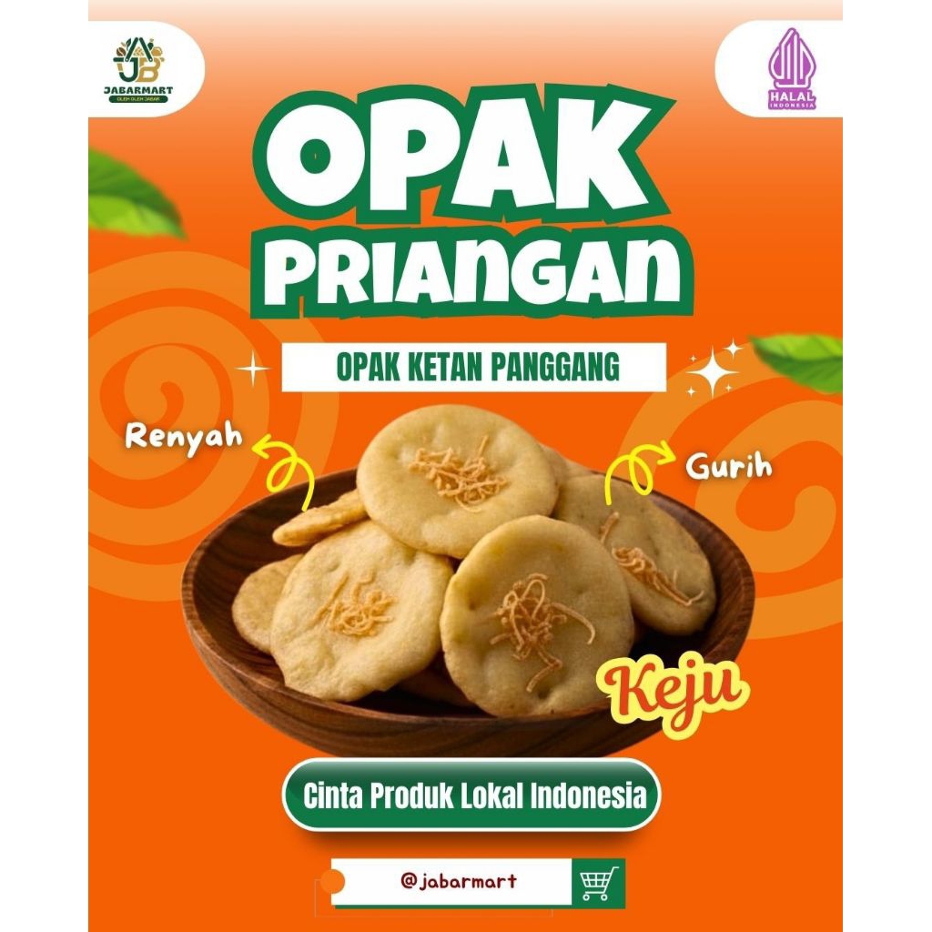 Opak Ketan Panggang | Opak Rasa Keju | Opak Oven | Opak Crispy | Rice Crispy |  Opak Mini | Opak Koi