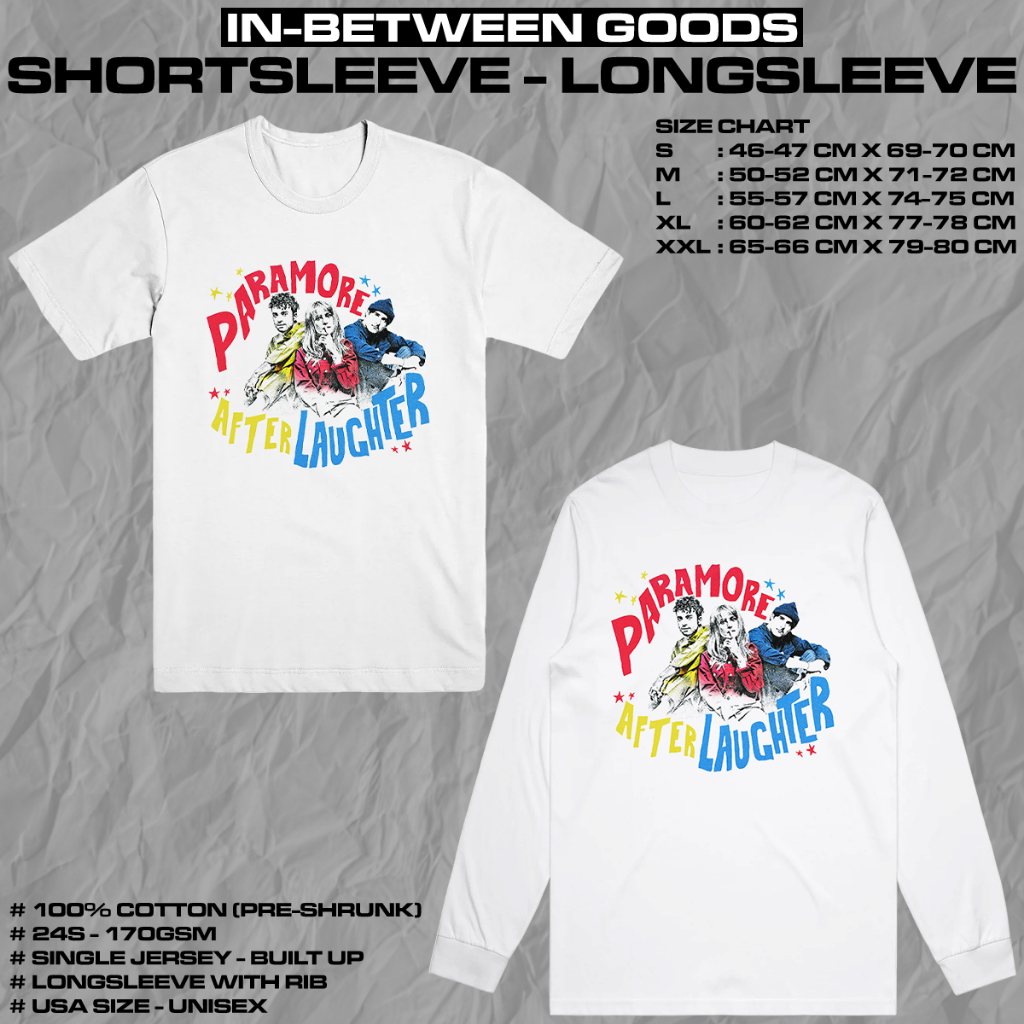 PARAMORE - AFTER LAUGHTER | T-SHIRT | LONGSLEEVE | BAND MERCH