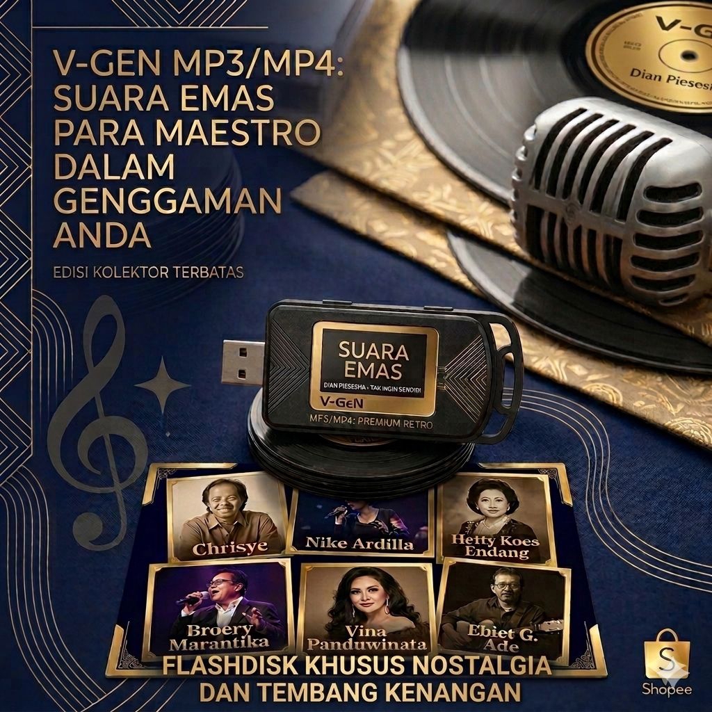 FLASHDISK USB LAGU FULL NOSTALGIA TEMBANG KENANGAN 32GB PREMIUM QUALITY