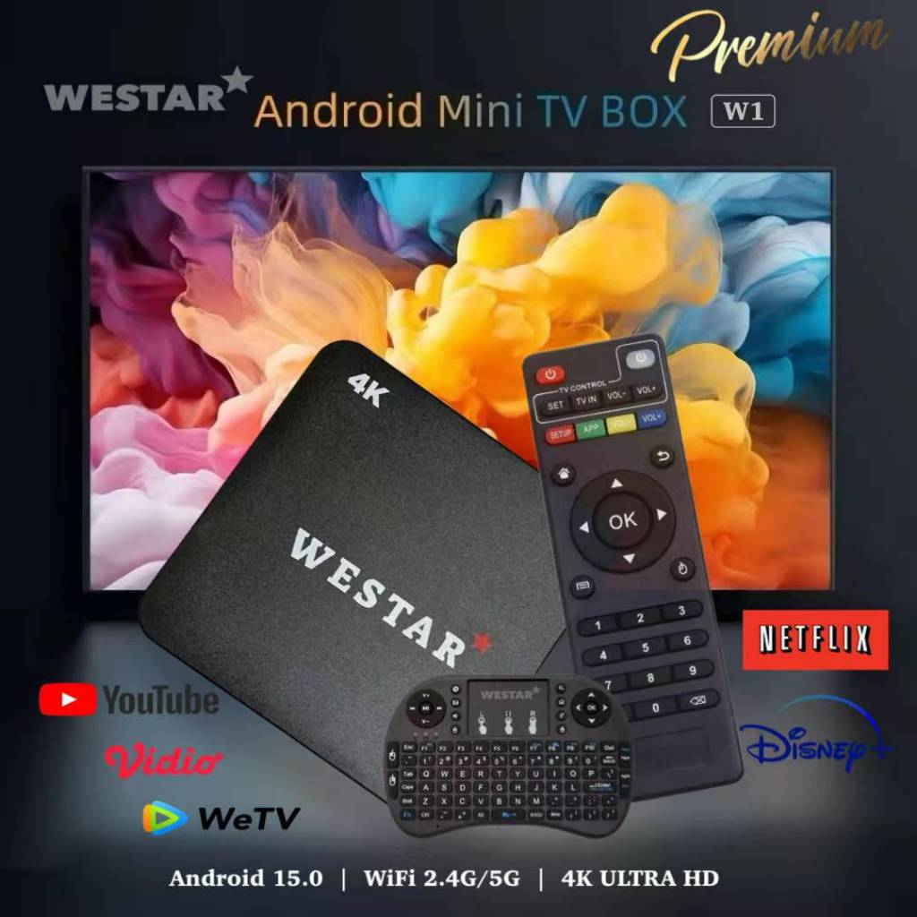 WESTAR Android TV BOX 16GB RAM 256GB ROM STB 4K Smart TV BOX Unlock Tv Box Netflix Global