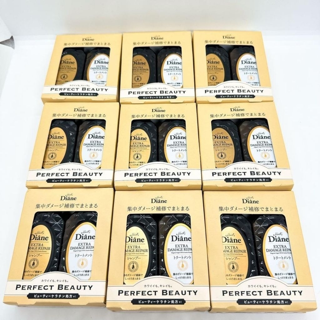 Diane Extra Damage Repair Travel size / Extra Damage Repair Diane Jepang / Shampo Diane 1 Set / Trav