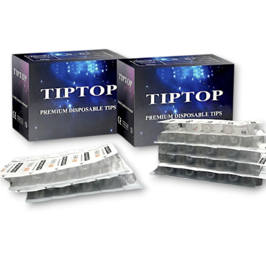 Tip Tattoo Ujung Jarum Coil TIPTOP 5pcs / 1 Papan / 1 Lembar Stok Lama (Tanggal Pakai Terlewati) – D