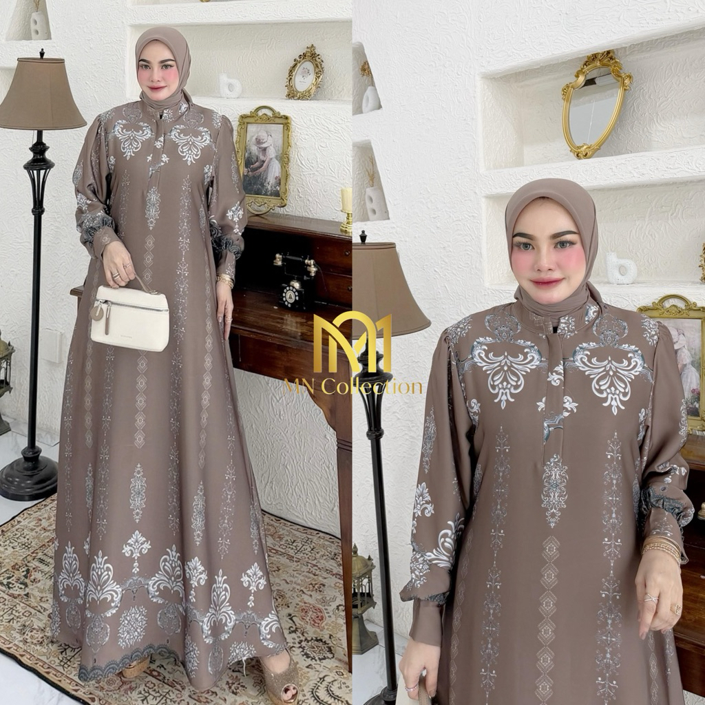 GAMIS PARIS SILK ZIPPER DEPAN By MN COLLECTION