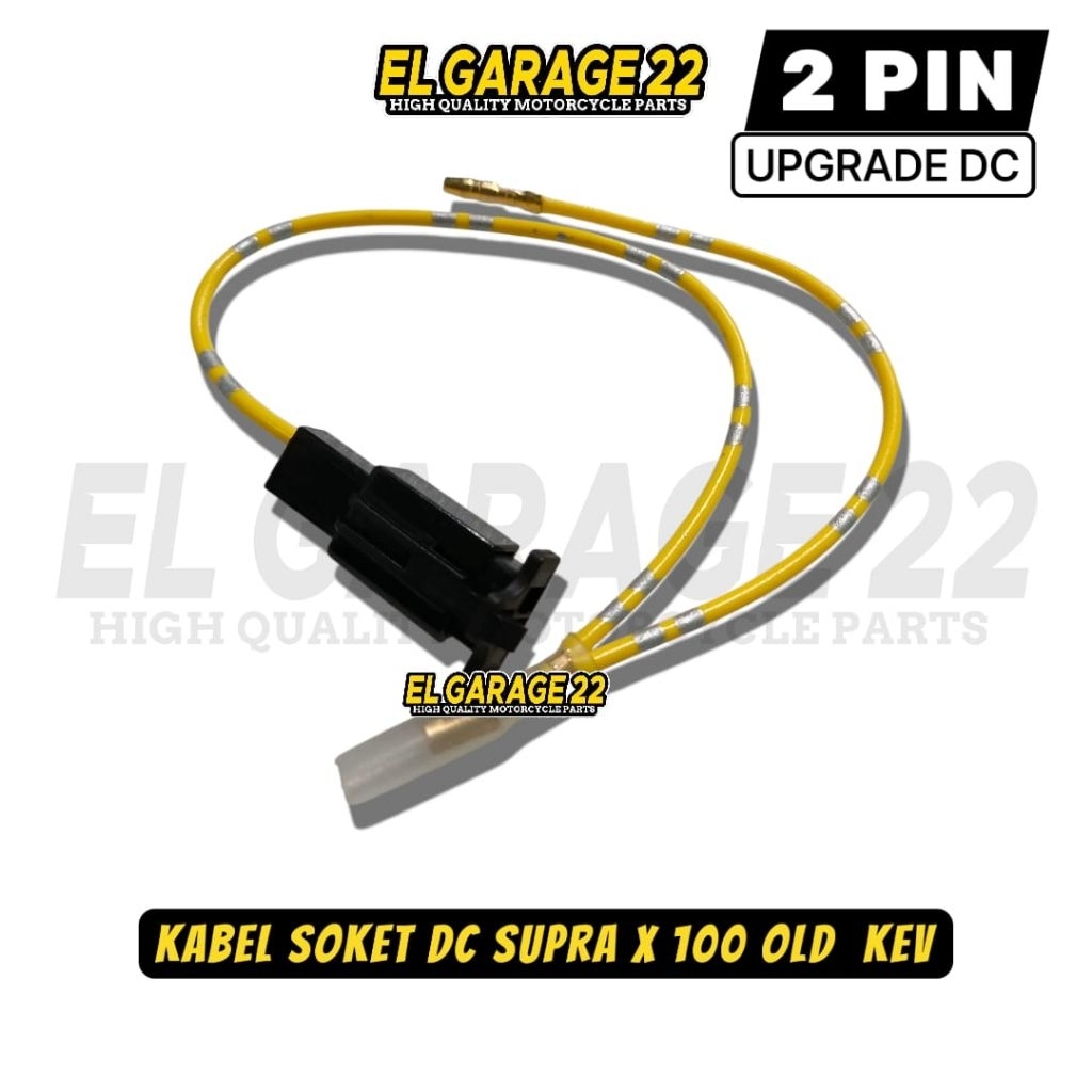 KABEL DC SUPRA X 100 / kabel soket DC lampu depan Honda Supra lama