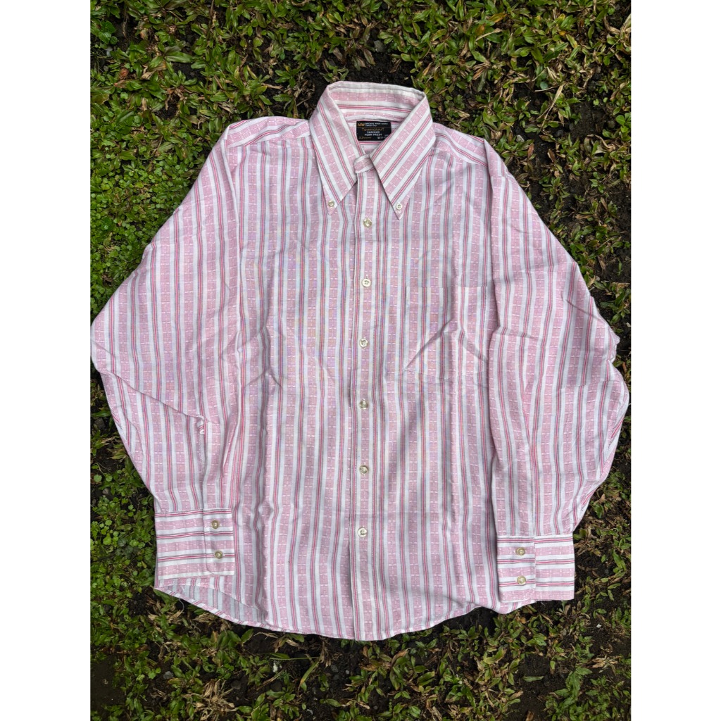 1970's Towncraft by JC Penney Penn-Prest Stripes Shirt - Button Down Collar