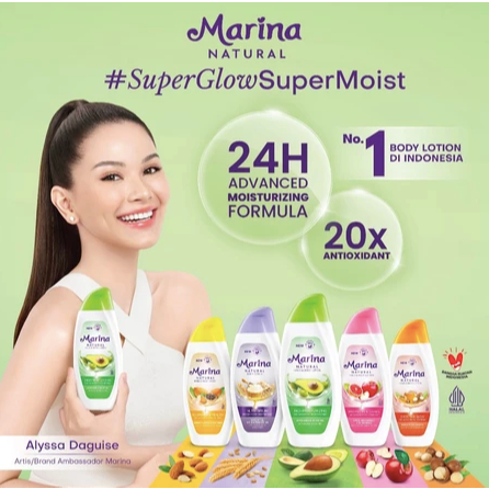 [AE] HB MARINA KECIL 92ML| Marina Natural Hand & Body Lotion 92 Ml Marina Hand & Body Lotion - Melem