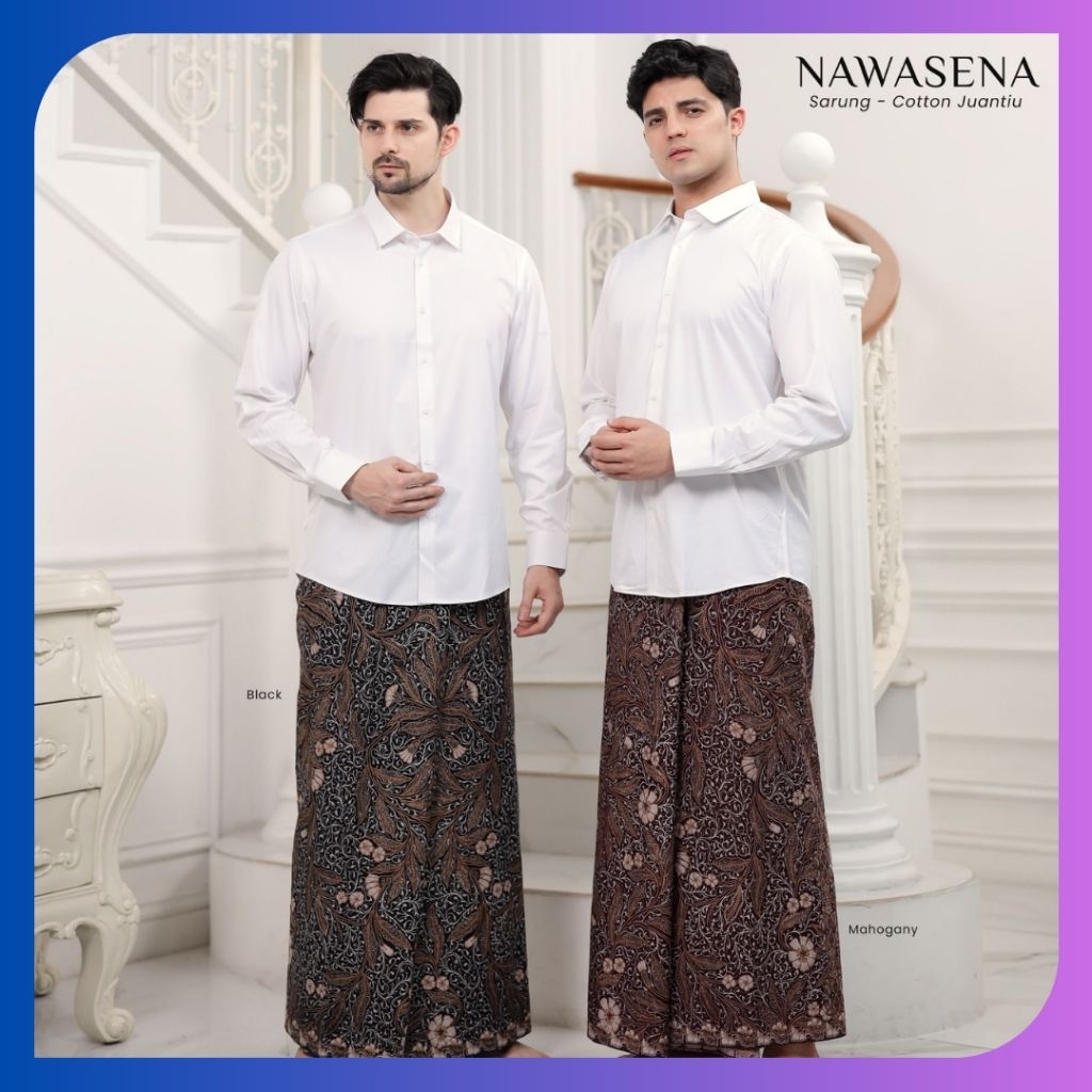 SARUNG NAWASENA BATIK BY ARRAFI MEN TERBARU BAHAN COTTON JUANTIU