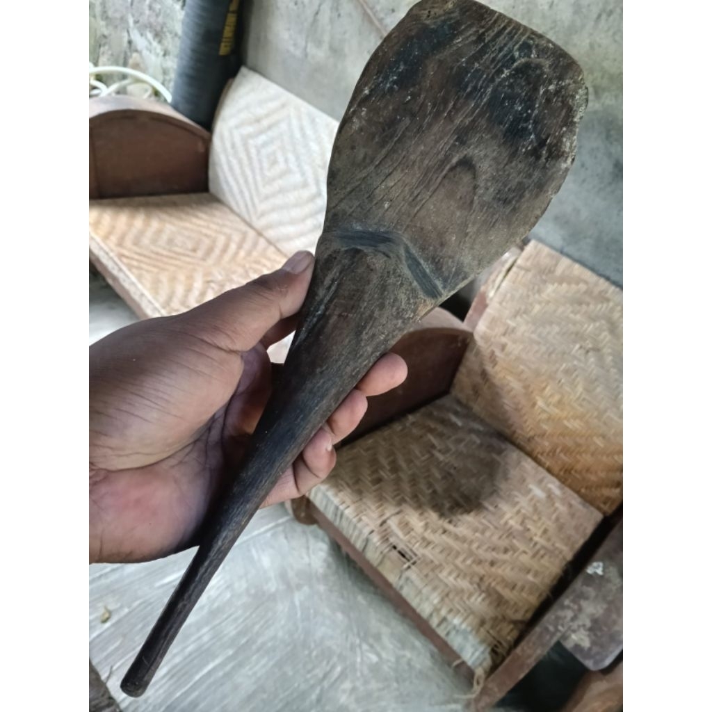 centong entong nasi kayu jati lawas jadul