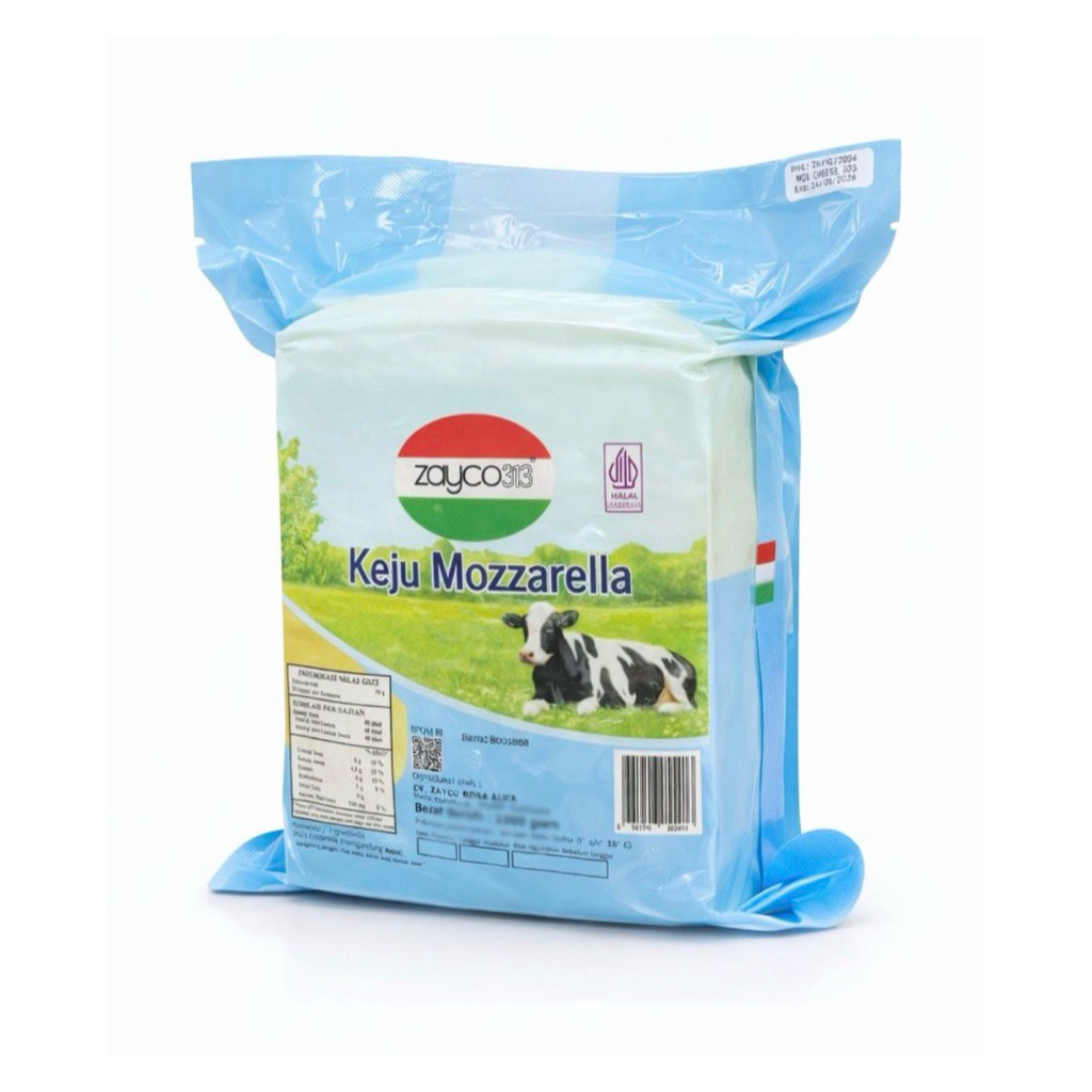 Keju Mozarella Halal Impor 1 kg Super Meler