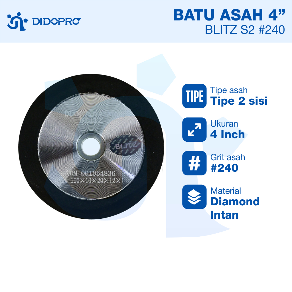 MATA DIAMOND ASAH PISAU 4 IN BLITZ BATU ASAH PISAU GERGAJI