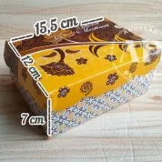 Dus Kue R5Batik Coklat Kuning / Box kue / Roti R5 Motif PER PACK