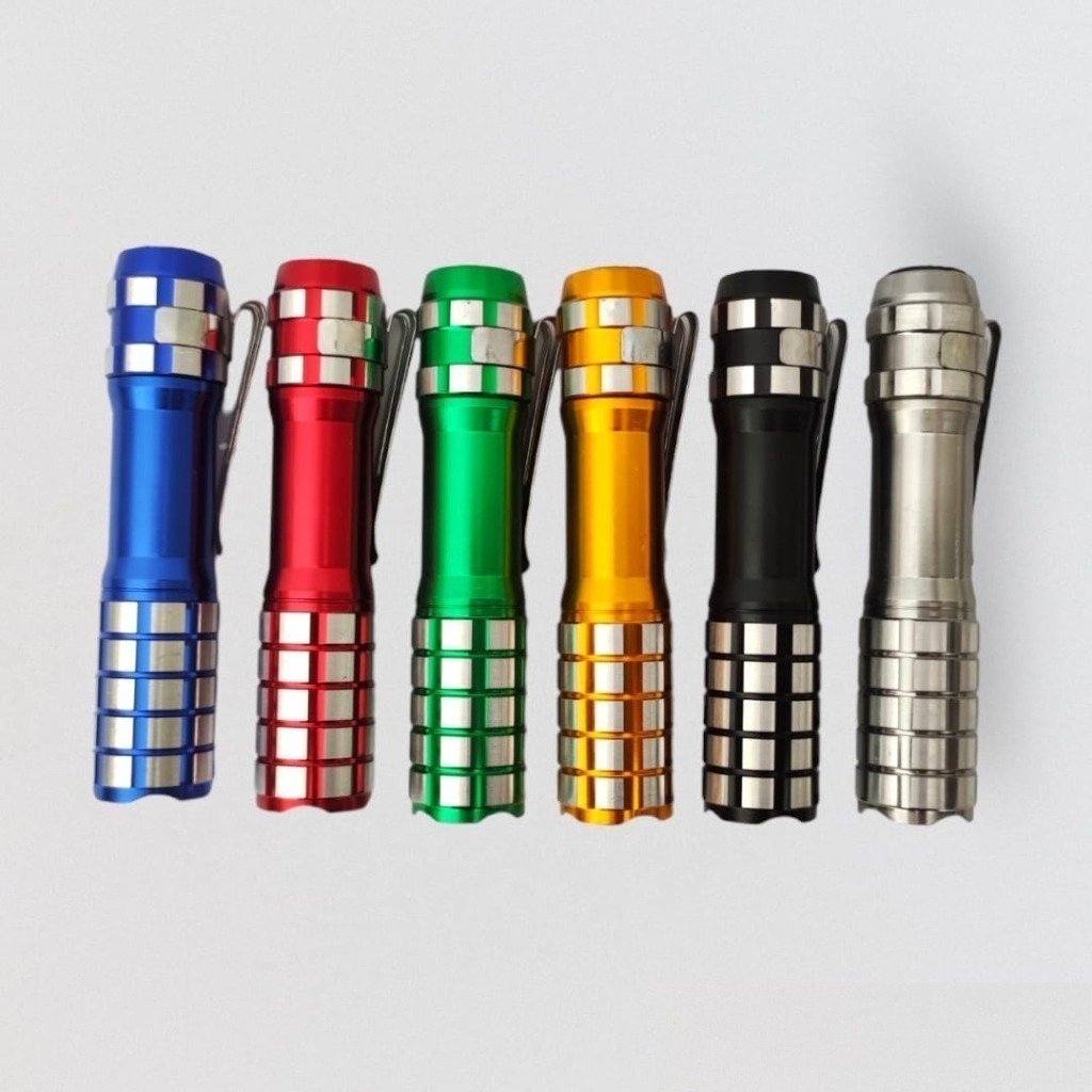 Senter / Teropong Mini Led 3 Warna + Baterai