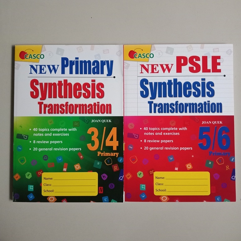 BUKU PRIMARY ENGLISH NEW PRIMARY SYNTHESIS TRANSFORMATION FOR PRIMARY 3/4/5/PSLE (CASCO)