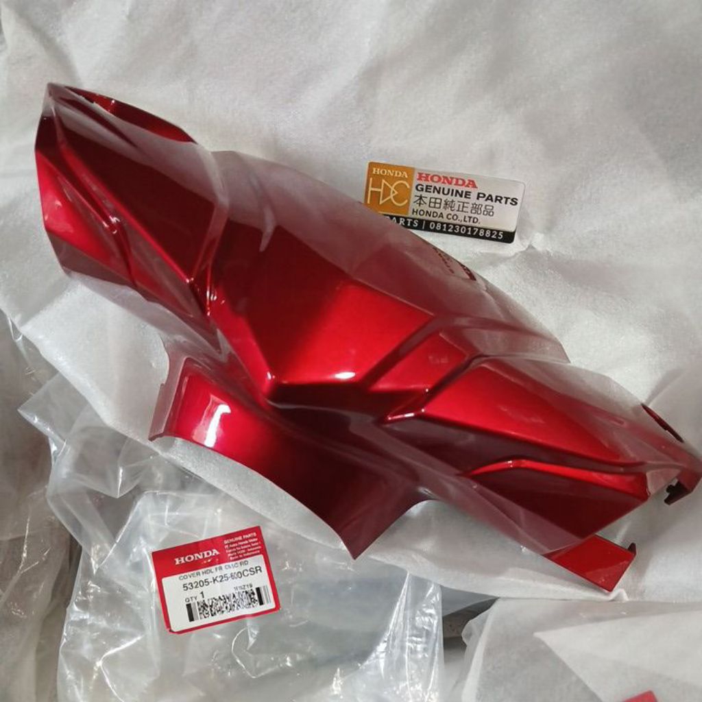 53205 K25 600CSR BATOK KEPALA DEPAN BEAT Fi esp MERAH CANDY 2014-2016 ORIGINAL AHM