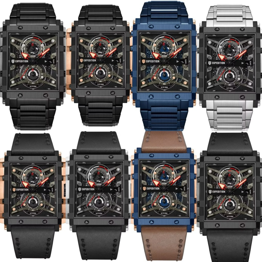 EXPEDITION 6757 MC KULIT DAN RANTAI PRIA ORIGINAL GARANSI 1TAHUN