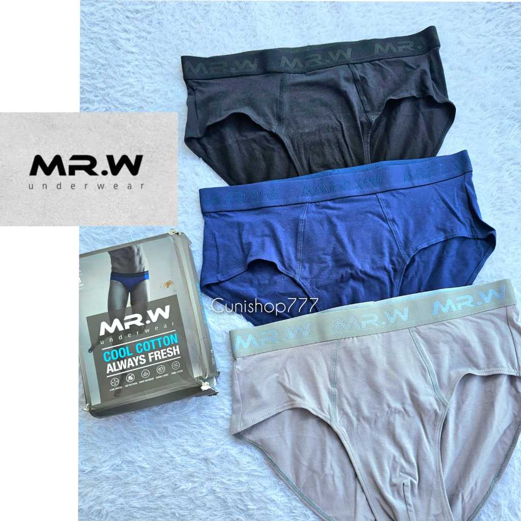 MRW by WACOAL CELANA DALAM PRIA 1 PACK isi 3 COOL FRESH ORGANIC COTTON UNDERWEAR WMP 70000 XXL LAKI 