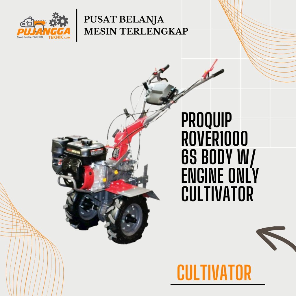 Bajak Sawah ProQuip Rover 1000 S6 Mini Tiller dengan RTH