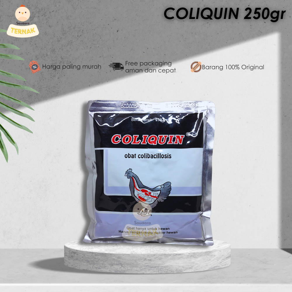 Coliquin 250 gram Obat Ayam Colibacillosis Flumequine Medion
