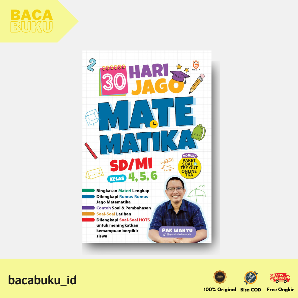 BUKU 30 HARI JAGO MATEMATIKA SD/MI KELAS 4,5,6 by Pak Wahyu - BMedia
