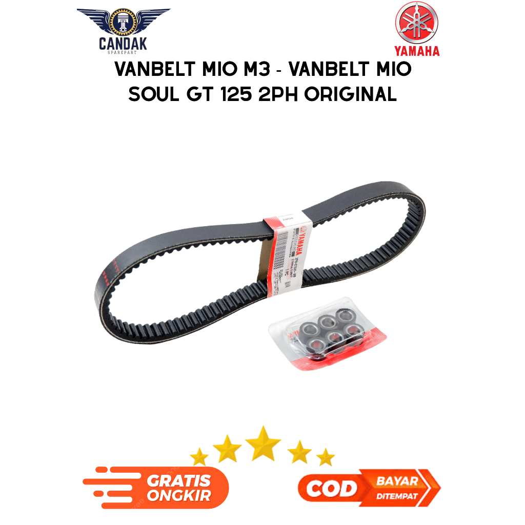 Vanbelt Mio M3 / Soul GT 125 2PH Original Yamaha Ori – V-Belt CVT Mio M3 125 Mio Z Soul GT 125 Injek