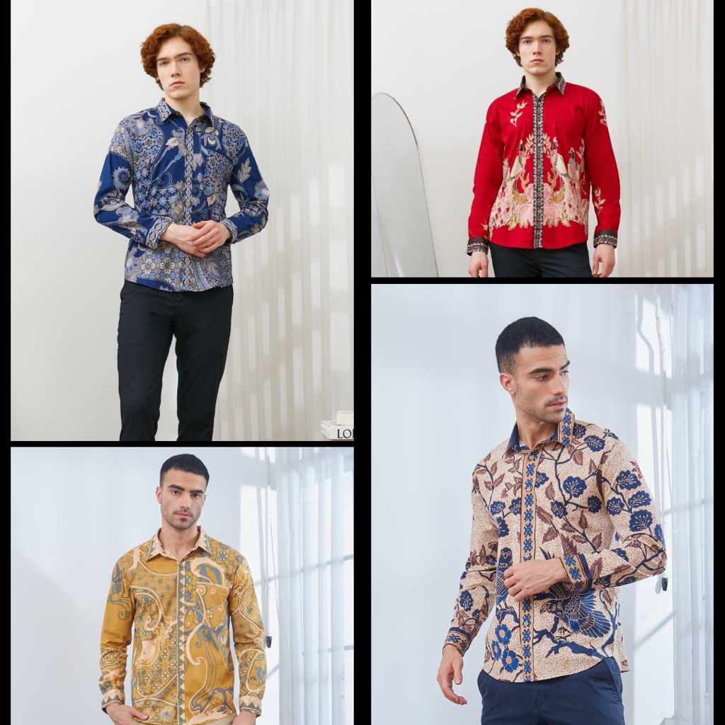 115 SERIES-KEMEJA LENGAN PANJANG-HEM BATIK LEBARAN-BATIK I ONE-KEMEJA KERJA BATIK