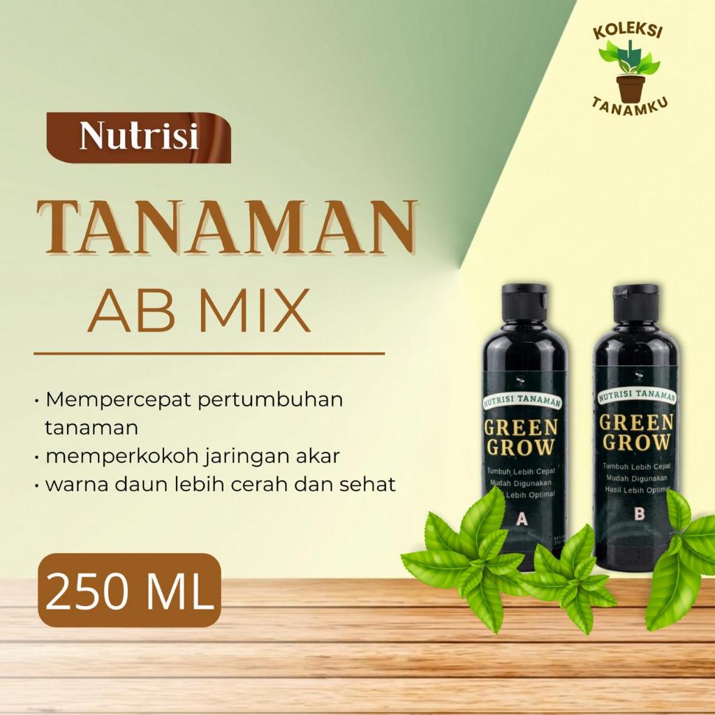 Pupuk Nutrisi AB Mix Cair Nutrisi Untuk Sayuran - AB Mix Cairan Hidroponik Sayuran Daun 250ml