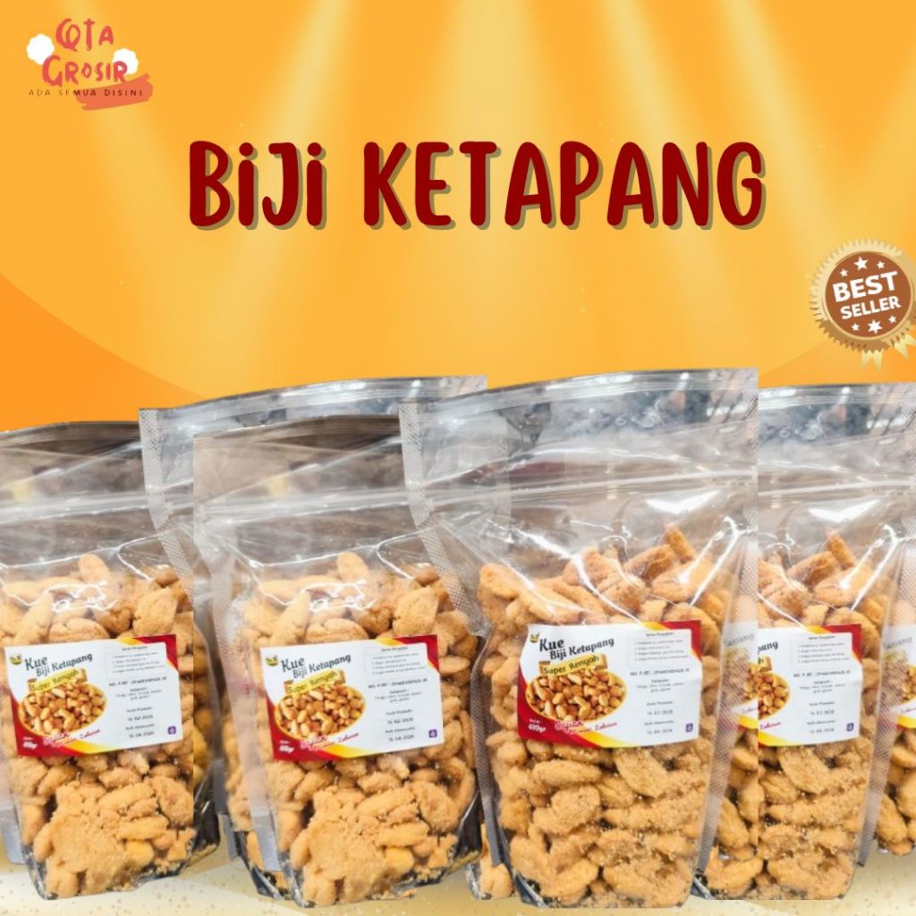[SNACKUY] BIJI KETAPANG KEMASAN 400GR