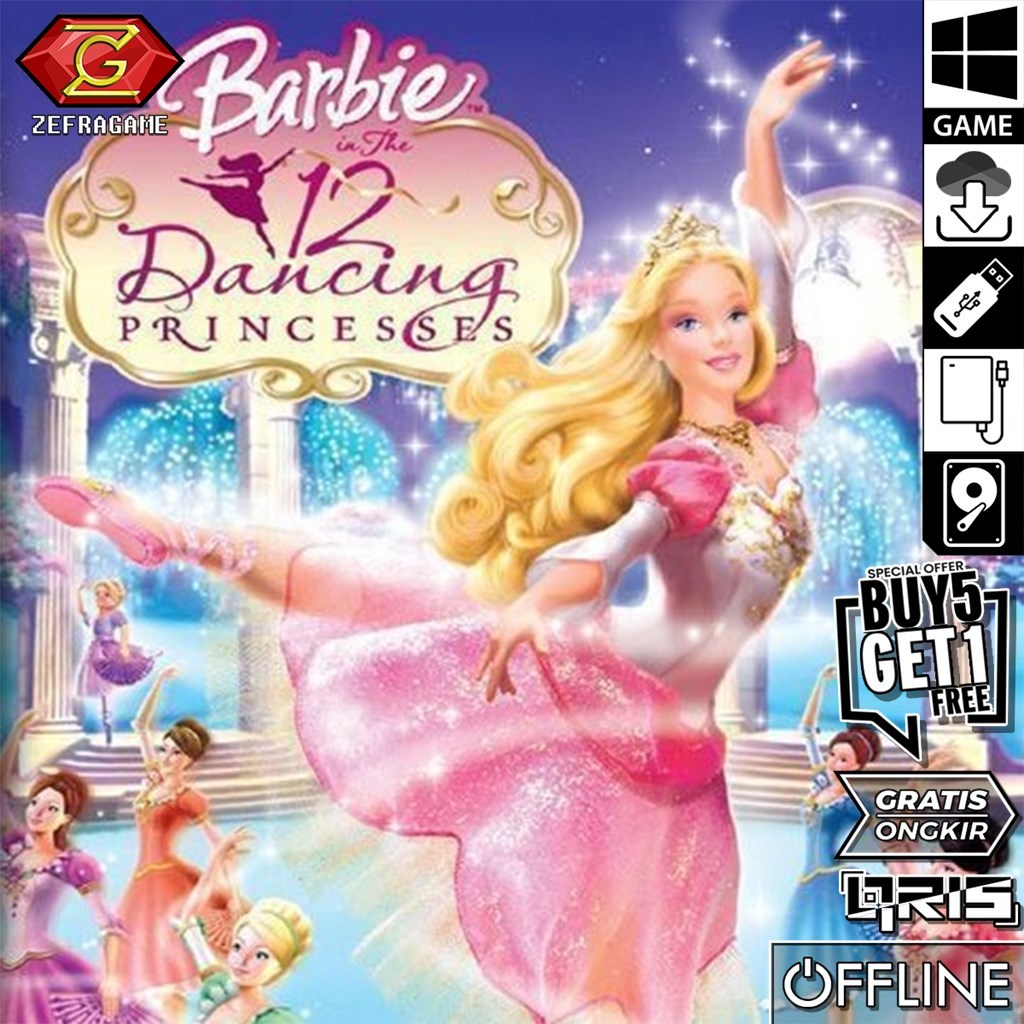 BARBIE in the 12 Dancing Princesses Game PC Laptop Games