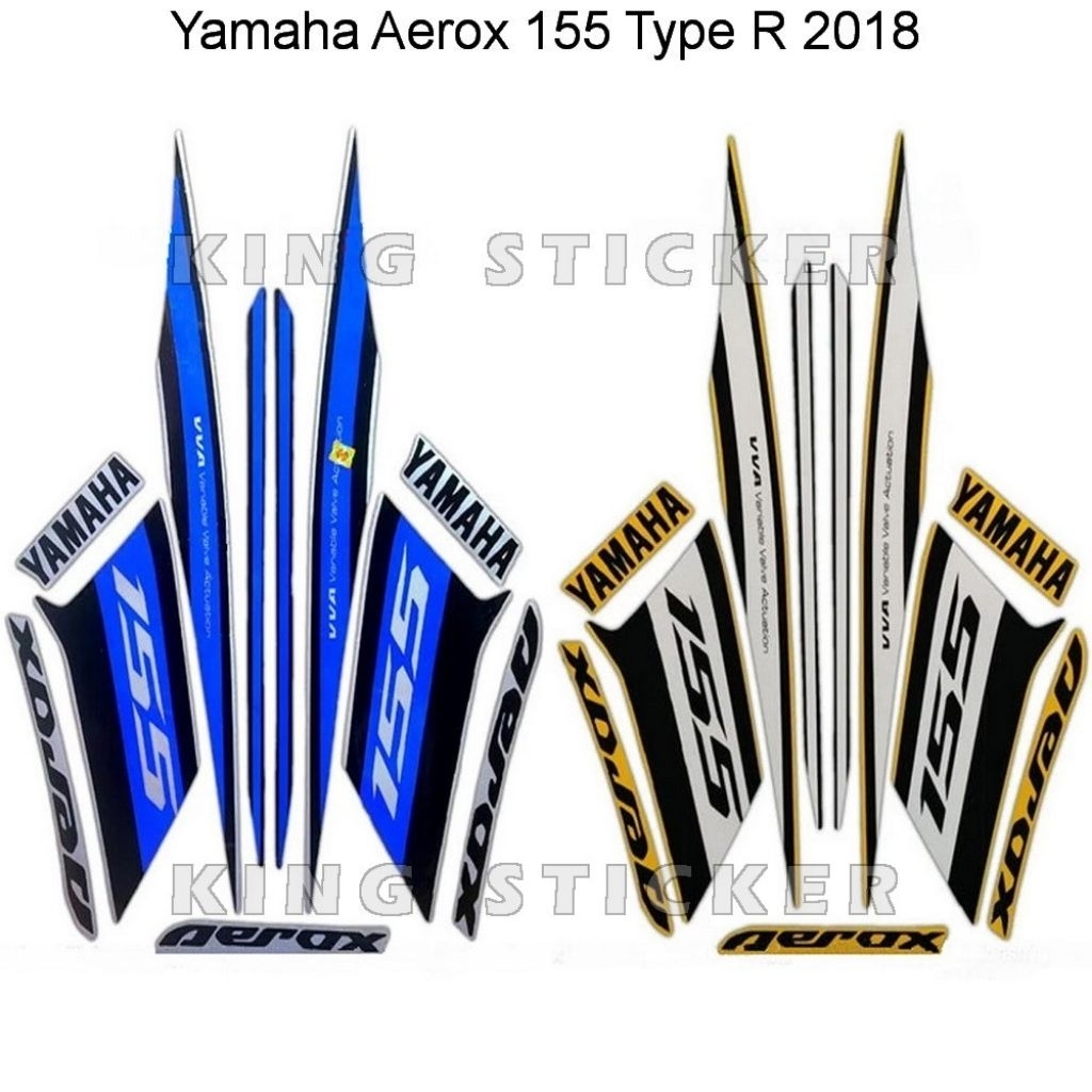 Stiker striping Yamaha Aerox Type R 155 2018