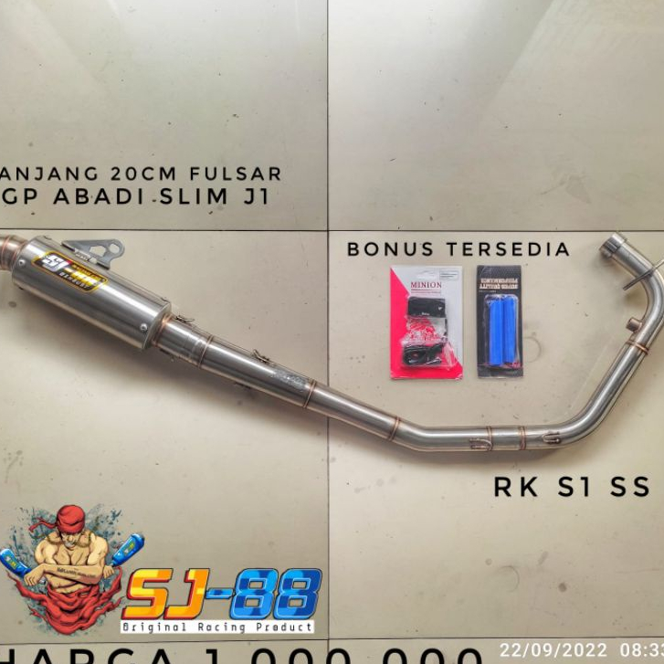 Knalpot sj88 sonic 150r pipa rk s1 ss slincer gp abadi slim jr1 gp duck jr1 gp93 slim j2 ss
