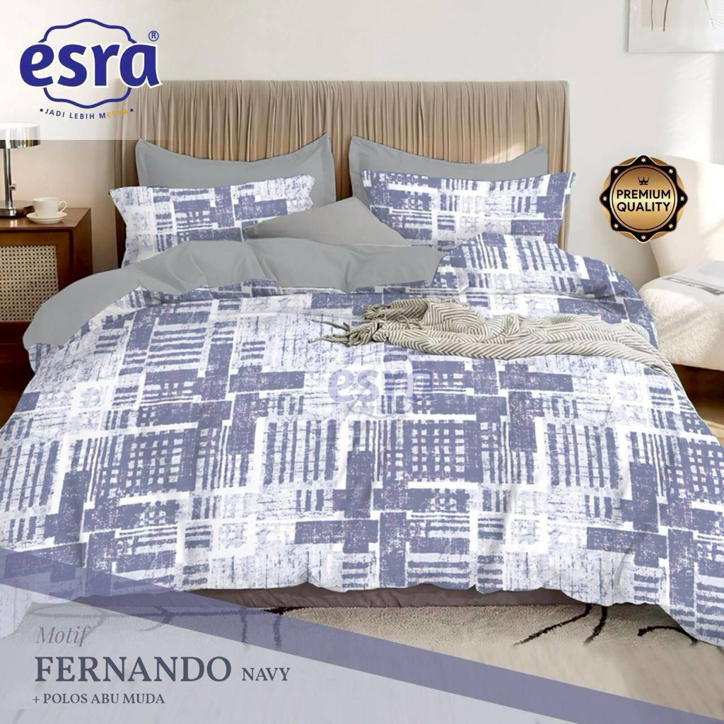 SPREI SET KATUN LOKAL PREMIUM MOTIF FERNANDO