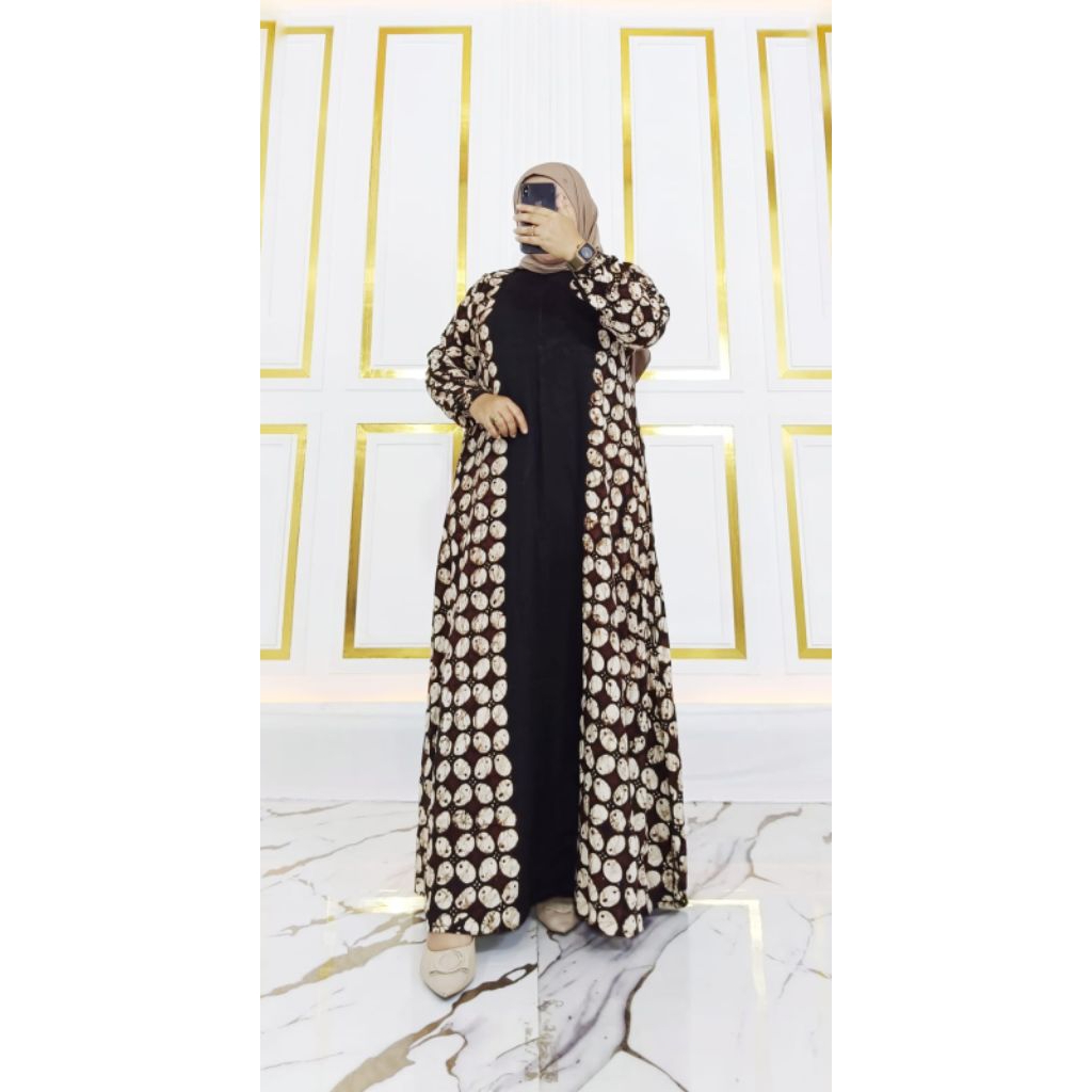 jumbo gamis batik Pekalongan terbaru 2026 bahan katun