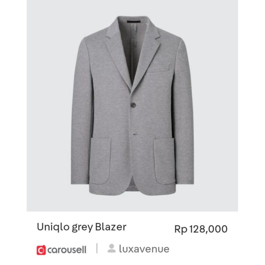 uniqlo grey Blazer