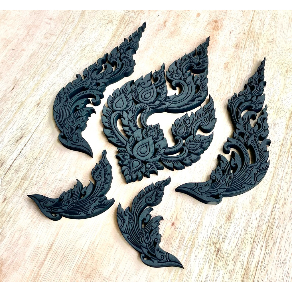 Ukiran Spons Eva Motif Thailand 01 Satu Set Ukiran Kostum Karnaval