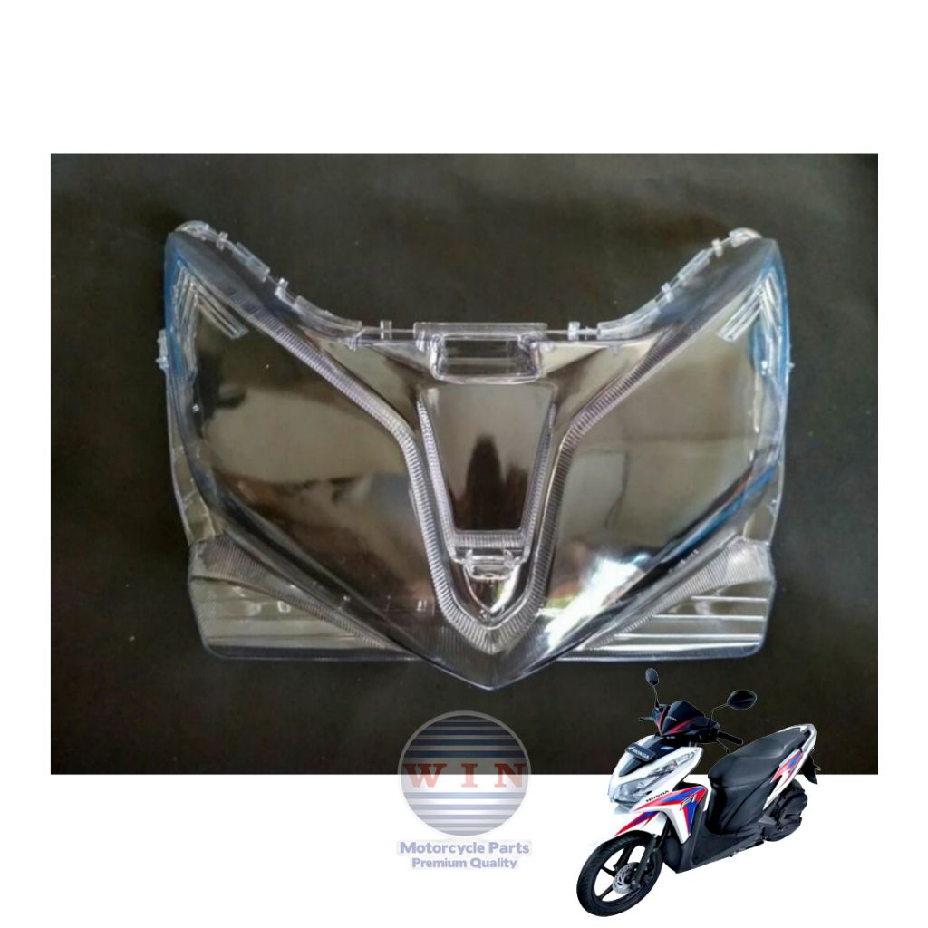 MIKA KACA LAMPU DEPAN VARIO TECHNO 125 2012 2013 2014/vario 125 lama / honda vario techno 125