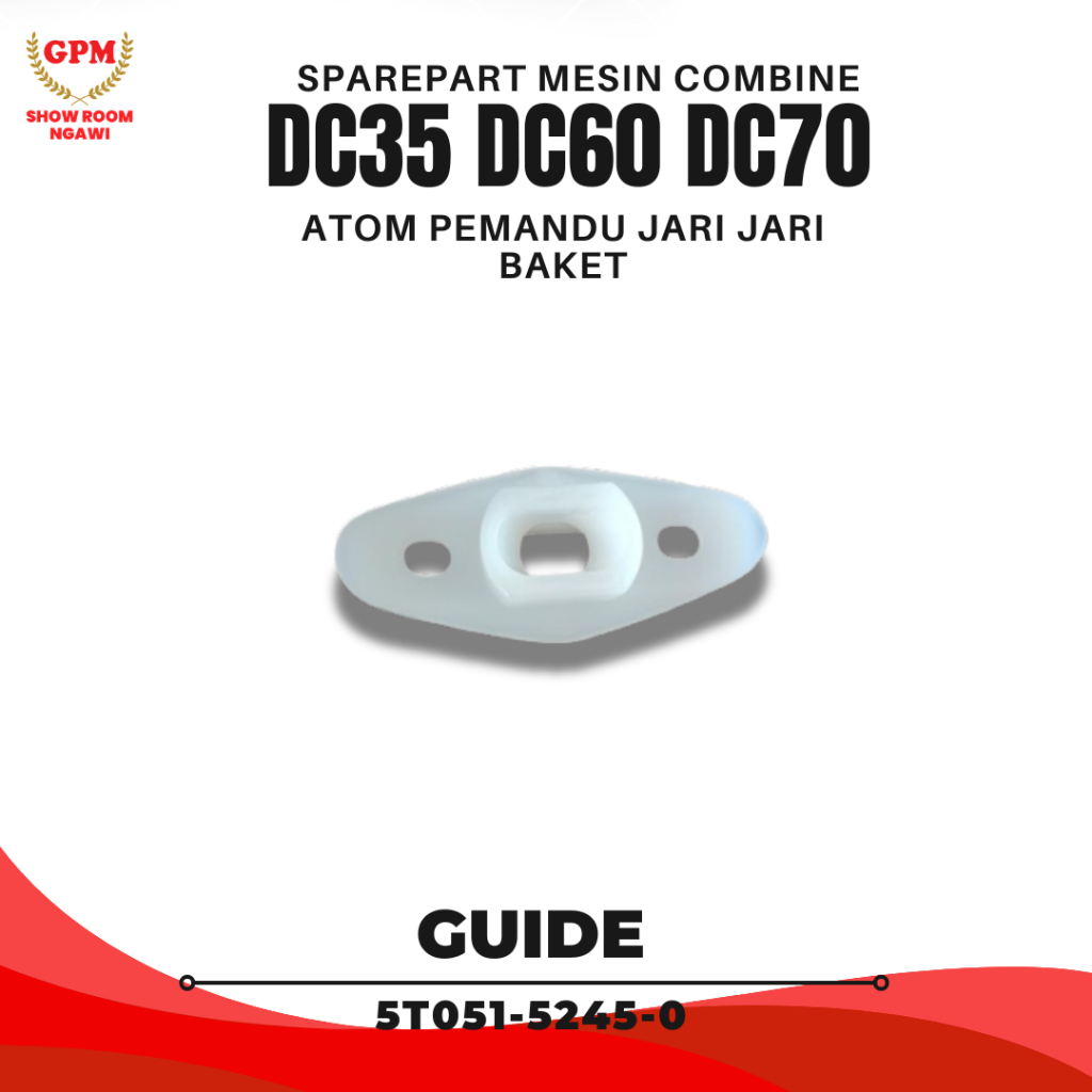 Sparepart Suku Cadang Guide 5T051-5245-0 Atom Pemandu Jari Jari Baket Untuk Mesin Panen Padi Combine