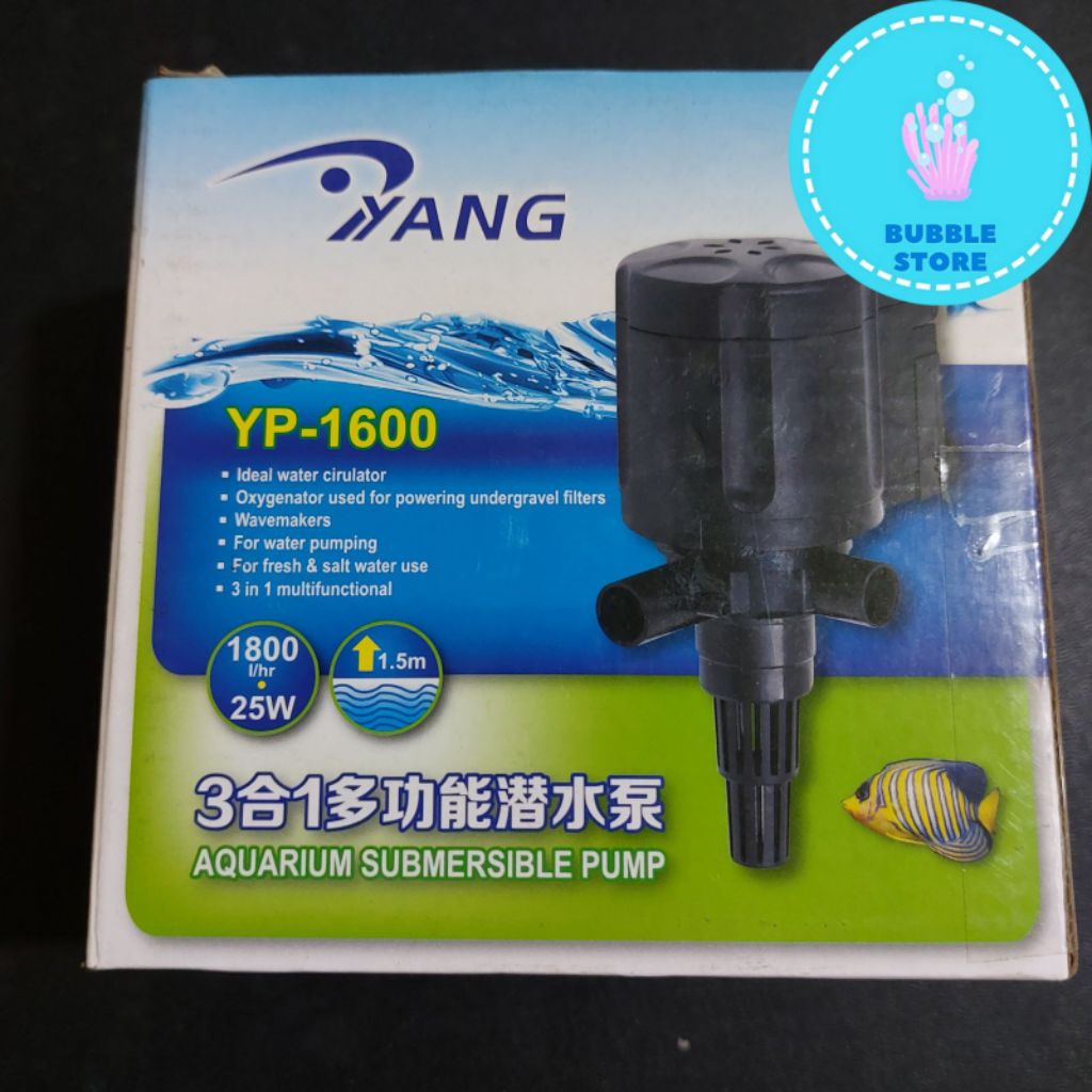 YANG YP-1600 / POMPA AKUARIUM YP-1600 / MESIN AQUARIUM YANG YP1600 / AQUARIUM POWER HEADS YANG YP 16