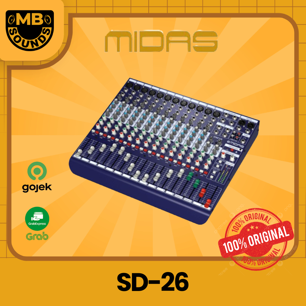 MIDAS DM16 / DM 16 16-Input Analog Live and Studio Mixer ORIGINAL