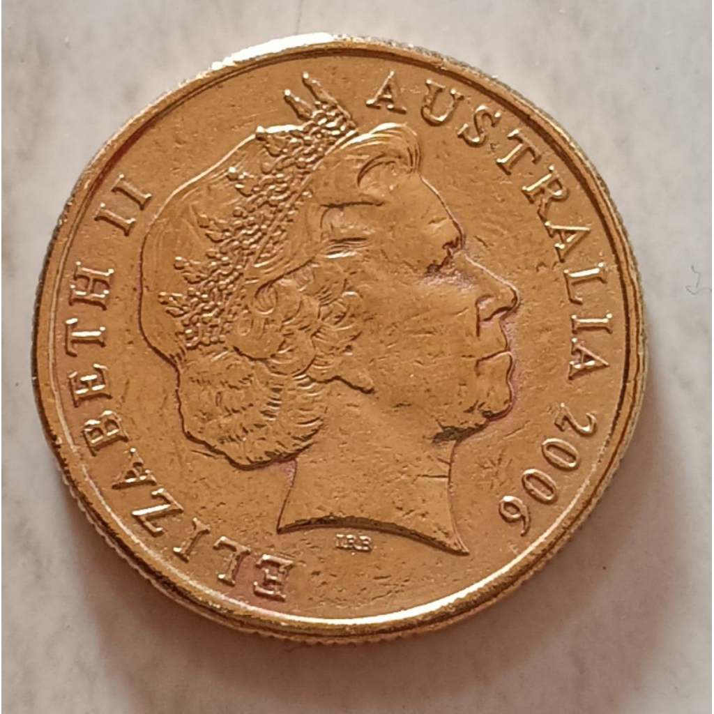 koin Australia 1 dollar (Elizabeth 2) tahun 2006..