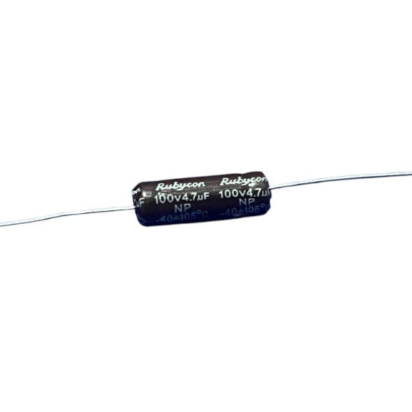 Kapasitor elco 4.7 uF 100 volt non polar / elco nonpolar 4.7uf 100v ups