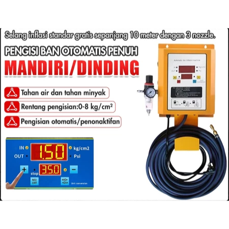 Automatic Tire Inflator/ Pompa Isi Angin Ban Motor Mobil Elektrik Pompa Angin Listrik Isi Ban Pompa 