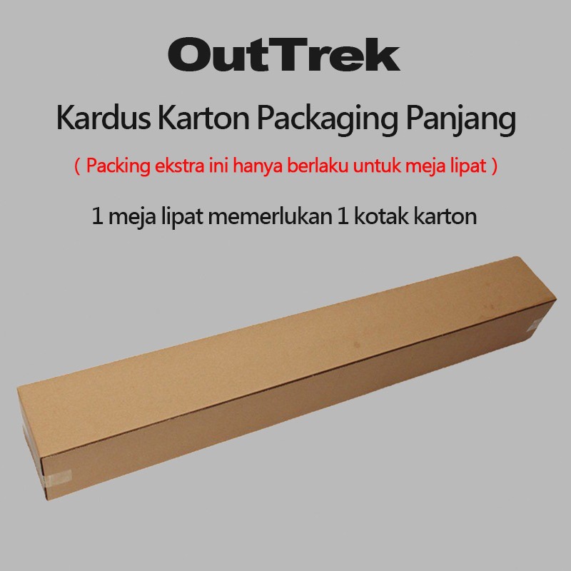 Kardus Karton Packaging Panjang Kemasan Untuk Meja Lipat Perlindungan Komoditas