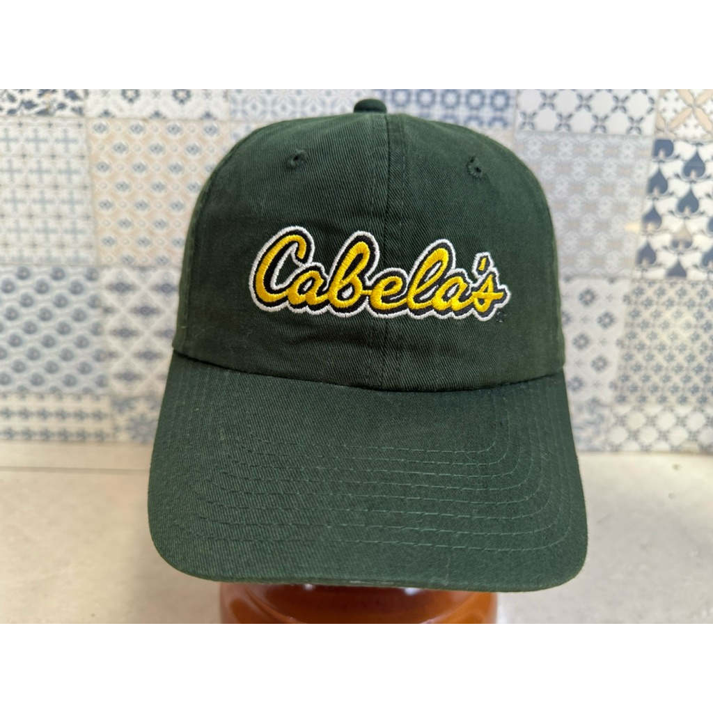 Topi Second Brand Branded Cabela's Green Vintage Topi Mancing Original Full Tag
