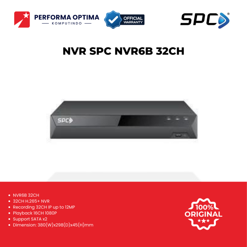 NVR SPC NVR6B 32CH