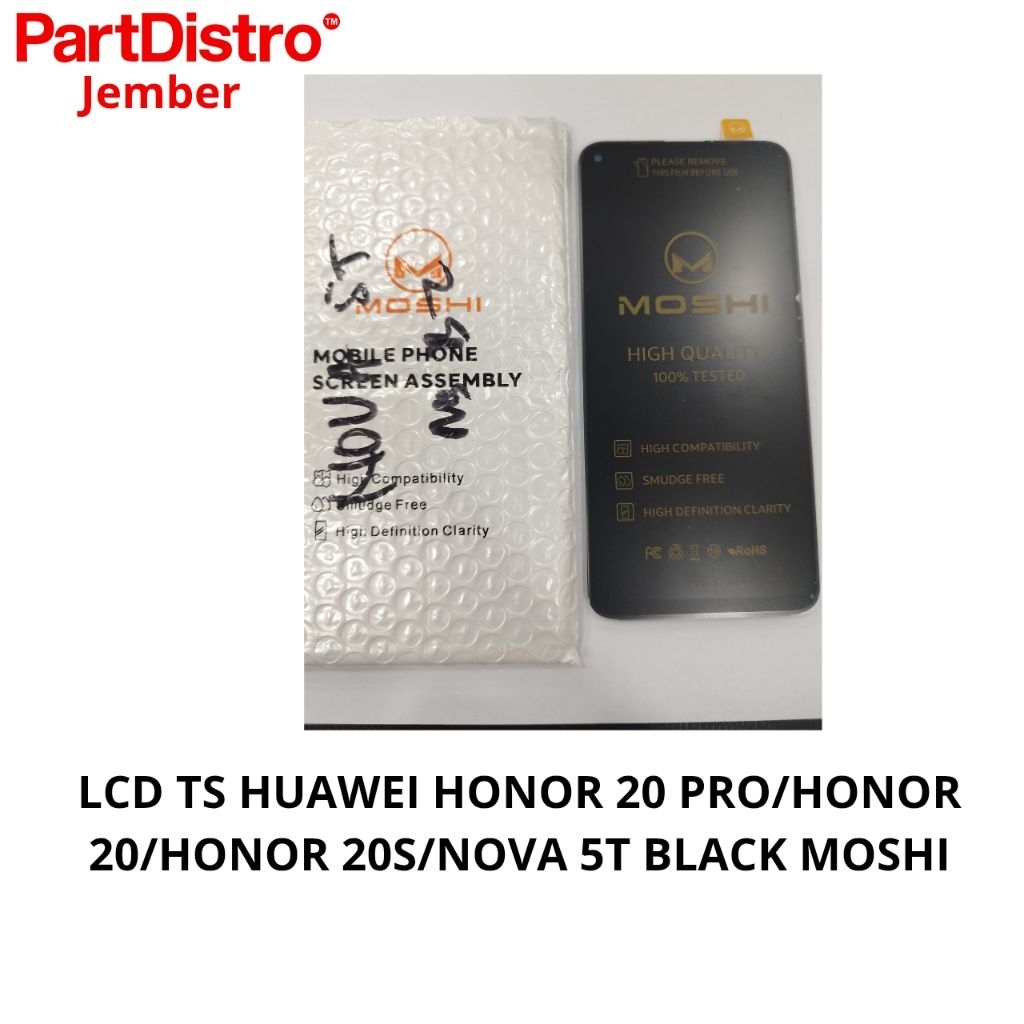 LCD TS HUAWEI HONOR 20 PRO/HONOR 20/HONOR 20S/NOVA 5T BLACK MOSHI