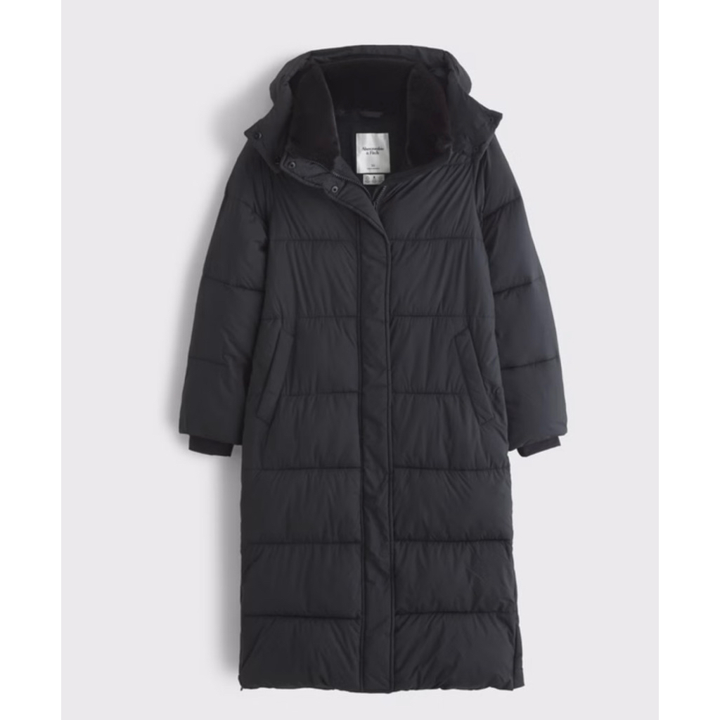 Abercrombie & Fitch A&F long winter puffer wanita woman jacket bagus tebal bisa sampai suhu minus si
