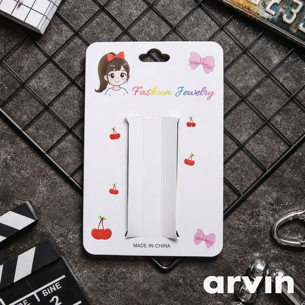 [GROSIR] Label jepit rambut/ Alas aksesoris rambut/ 1000 lembar/ size 7,5x12